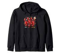 Fiesta Como Una Estrella Lob Funny Lobster Bailando Amantes De La Música Sudadera con Capucha