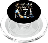 Fiesta de 71 cumpleaños de una Mujer de 71 años de Fierce Fabulous PopSockets PopGrip para MagSafe