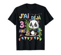 Fiesta de Aniversario Panda pour Enfants de 3 ANS Camiseta