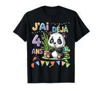 Fiesta de Aniversario Panda pour Enfants de 4 ANS Camiseta