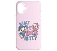 Fiesta de Baby Shower de revelación de género What The Duck Is It Carcasa para iPhone 16 Plus