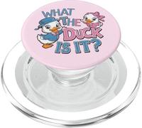 Fiesta de Baby Shower de revelación de género What The Duck Is It PopSockets PopGrip para MagSafe