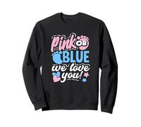 Fiesta de Baby Shower Rosa o Azul con Texto en inglés «We Love You» Sudadera