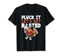 Fiesta de Bebidas de Acción de Gracias Funny Pluck It Let's Get Basted Camiseta