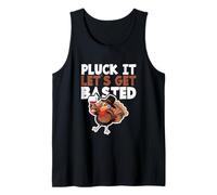 Fiesta de Bebidas de Acción de Gracias Funny Pluck It Let's Get Basted Camiseta sin Mangas
