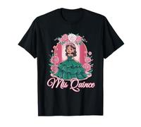 Fiesta de cumpleaños 15 latina española Quinceañera Mis Membrillo Camiseta