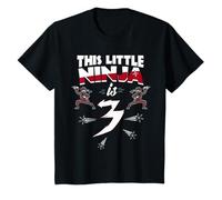 Fiesta de cumpleaños 3er Ninja para niños Camiseta