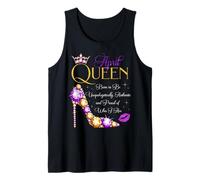 Fiesta de cumpleaños April Queen Born to Be Proud of Who I Am Camiseta sin Mangas