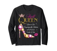 Fiesta de cumpleaños April Queen Born to Be Proud of Who I Am Manga Larga