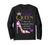 Fiesta de cumpleaños April Queen Born to Be Proud of Who I Am Manga Larga