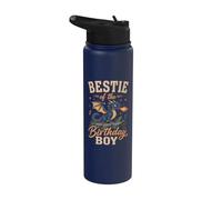 Fiesta de cumpleaños de Bestie Of The Birthday Boy Dragon Stainless Steel Insulated Water Bottle
