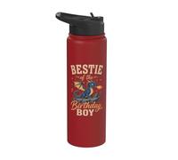 Fiesta de cumpleaños de Bestie Of The Birthday Boy Dragon Stainless Steel Insulated Water Bottle