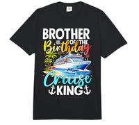 Fiesta de cumpleaños de Brother of The Birthday Cruise King Comfort Colors Adult Heavyweight T-Shirt