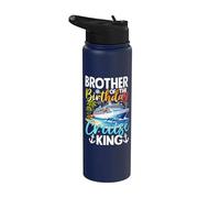 Fiesta de cumpleaños de Brother Of The Birthday Cruise King Stainless Steel Insulated Water Bottle