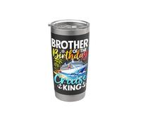 Fiesta de cumpleaños de Brother Of The Birthday Cruise King Vaso térmico de acero inoxidable de doble pared
