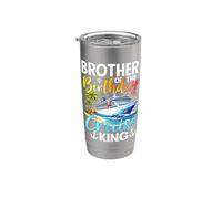 Fiesta de cumpleaños de Brother Of The Birthday Cruise King Vaso térmico de acero inoxidable de doble pared