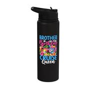 Fiesta de cumpleaños de Brother of the Birthday Queen Cruise Queen Stainless Steel Insulated Water Bottle