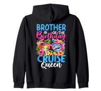Fiesta de cumpleaños de Brother of The Birthday Queen Cruise Queen Sudadera con Capucha