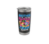 Fiesta de cumpleaños de Brother of the Birthday Queen Cruise Queen Vaso térmico de acero inoxidable de doble pared