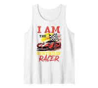 Fiesta de cumpleaños de I Am The Birthday Racer, Familia, a Juego para niños Camiseta sin Mangas