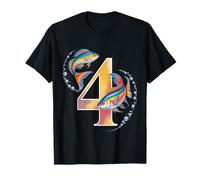 Fiesta de cumpleaños de It's My 4th Birthday Ocean 4 Years Sea Fish Camiseta