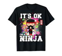 Fiesta de cumpleaños de It's Ok I'm a Ninja Divertida Fiesta de cumpleaños de Ninjas Camiseta