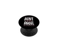 Fiesta de cumpleaños de la tía del ángel PopSockets PopGrip Adhesivo