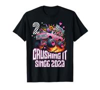 Fiesta de cumpleaños de Monster Truck para niñas nacidas en 2023 para niños Camiseta