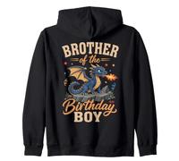 Fiesta de cumpleaños del dragón del Hermano del cumpleaños Sudadera con Capucha