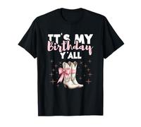 Fiesta de cumpleaños del país Cowgirl It's My Birthday Y'All Camiseta