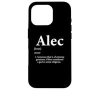 Fiesta de cumpleaños Divertida con el Nombre de Alec Definition para Alec Carcasa para iPhone 16 Pro