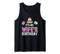 Fiesta de cumpleaños Divertida para Marido OMG Es el cumpleaños de mi Esposa Camiseta sin Mangas