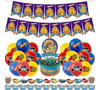 Fiesta de Cumpleaños para Auto 41PCS Globos de Coche de Carreras Set, Wheels Globos de Themed Cumpleaños, Racing Coche de Carreras Decoración Cumpleaños para Niños