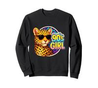 Fiesta de cumpleaños para niñas de los 90 con Estampado de Leopardo arcoíris de los 90 Sudadera