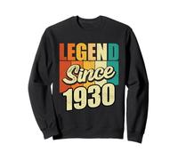 Fiesta de cumpleaños y cumpleaños legendaria Desde 1930. Año de Nacimiento Sudadera