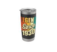 Fiesta de cumpleaños y cumpleaños legendaria desde 1930. Año de nacimiento Vaso térmico de acero inoxidable de doble pared