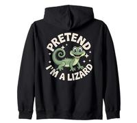 Fiesta de disfraces de lagarto divertido Sudadera con Capucha