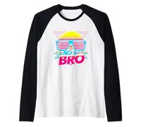 Fiesta de Disfraces de This Is My 80s Bro, The Sun, con Gafas de Sol Camiseta Manga Raglan