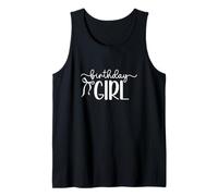 Fiesta de feliz cumpleaños de Coquette Bow It's My Birthday Girl Camiseta sin Mangas