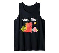 Fiesta de fósiles de Dinosaurios con estegosaurio bebé de Dino Girl Camiseta sin Mangas
