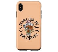 Fiesta de Halloween de Calaveras con Esqueletos de People Give Me The Creeps Carcasa para iPhone XS MAX