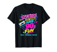 Fiesta de Halloween Retro Vintage de Sisters Just Want Have 90s Camiseta