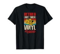 Fiesta de jubilación retro de Retired Not Tired Vinyl Legend Camiseta