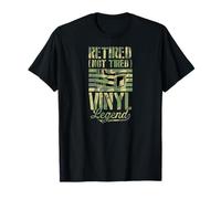 Fiesta de jubilación retro de Retired Not Tired Vinyl Legend Camiseta