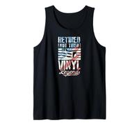 Fiesta de jubilación retro de Retired Not Tired Vinyl Legend Camiseta sin Mangas