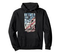 Fiesta de jubilación retro de Retired Not Tired Vinyl Legend Sudadera con Capucha