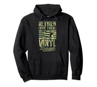 Fiesta de jubilación retro de Retired Not Tired Vinyl Legend Sudadera con Capucha
