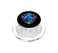 Fiesta de Juegos de 4º cumpleaños para niño de 4 años PopSockets PopGrip para MagSafe