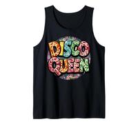 Fiesta de la Reina del Disco Retro 70s Dance Night Fever Fiesta de las Mujeres Camiseta sin Mangas