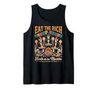 Fiesta de los Muertos - Sin Riqueza más allá de la Tumba Esqueleto Camiseta sin Mangas